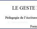 Un site ressource pour "le geste d'écriture"