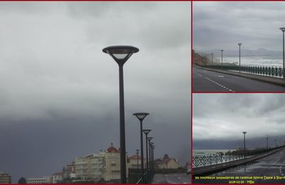 Les nouveaux lampadaires de l'Avenue Notre Dame à Biarritz. 