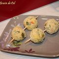 Brochettes de Riz aux Poivrons & Chèvre