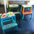 Customiser vos escabeaux, ou chaise de table pour enfant!