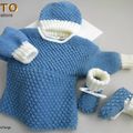 TUTO tricot bébé, Patron FACILE layette bb à tricoter PDF