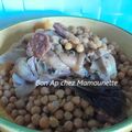 Jarret de porc aux pois chiches et chorizo et un coup de gueule contre Grand Frais, mais une bonne nouvelle pour l'abattoir halal de Meaux 77 fermé définitivement grâce à L214