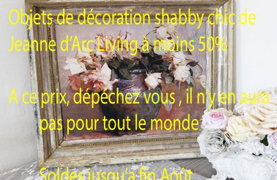 Soldes déco shabby chic