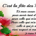 bonne fête à toutes les mamans!