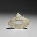 An archaistic jade dragon-in-clouds ornament, Song dynasty