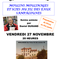 Moulins, moulinages et scies sur les eaux sanpalounes