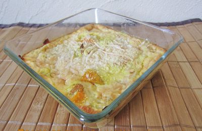 Gratin de courge butternut au curry