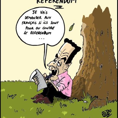 Sarkozy découvre le referendum