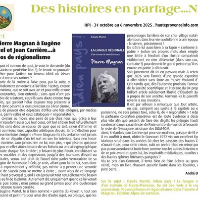 De Pierre Magnan à Eugène Martel...