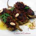 Aubergine farcie " végé " à la marocaine 