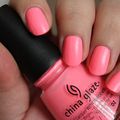 Review : Shocking Pink de China Glaze (mon rose Barbie//my Barbie pink)