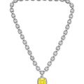 An important colored diamond and diamond pendant necklace, by Tiffany & Co