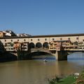 Florence, l'Arno et le Ponte Vecchio