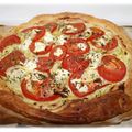 Tarte fine courgette, tomate Saint Môret