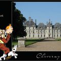 chateau de Moulinsart  Cheverny Tintin scrap citation