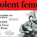 Violent Femmes - Lundi 23 Septembre 1991 - Elysée Montmartre (Paris)