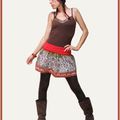 Mini jupe Folk "My little retro skirt"
