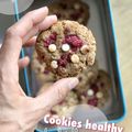 Cookies framboise & chocolat blanc (healthy)