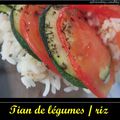 Tian de légumes / riz