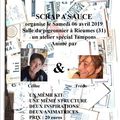 Atelier Scrap à Sauce : Mini Album Tampon avec Céline et Frédo