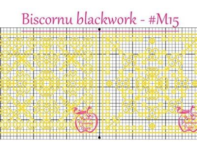 Grille biscornu blackwork #M15