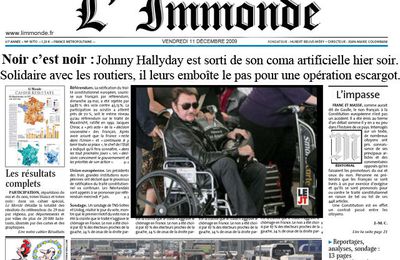 Johnny Hallyday dans le coma : noir c'est noir