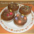 Cupcakes Vanille , cream cheese chocolat 