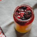 Confiture de poire et fruits rouges