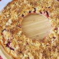 Tarte crumble aux prunes et noix de coco