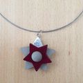 Pendentif en beton 'etoile'