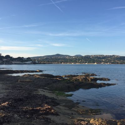 Ste Maxime balade du port jusqu'à la plage des éléphants. 