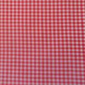 coupon tissu patchwork graphique à carreaux Vichy, rouge, blanc, env. 50x50 cm
