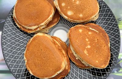 Pancakes légers au fromage blanc