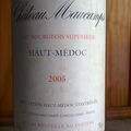 Haut-Médoc : Sociando-Mallet 1999, et Château Maucamps 2005