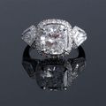 Cushion Cut Diamond Ring