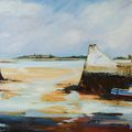 PEINTRE  NORMAND ST VAAST LA HOUGUE