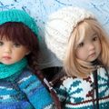 Lena et Nelly à la neige