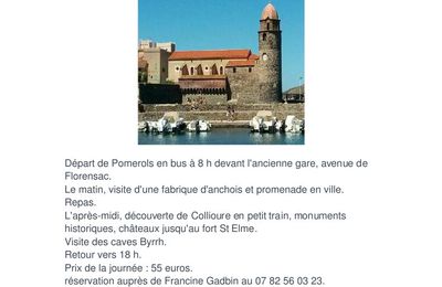 VOYAGE A COLLIOURE 13.10.2018