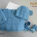 FICHE TRICOT BEBE, explications tricot TUTO, modèle layette à tricoter tricot bb