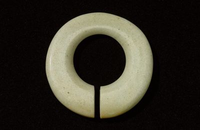 A quartz slit ring, jue, Neolithic period, South-East China, c. 3500 - 2500 B.C.