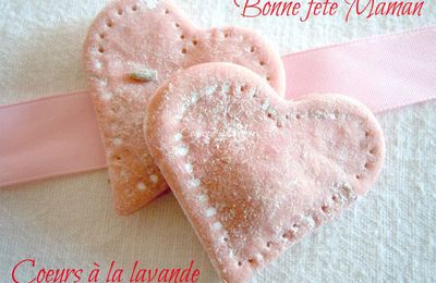 Petits coeurs à la lavande pour Maman ღ