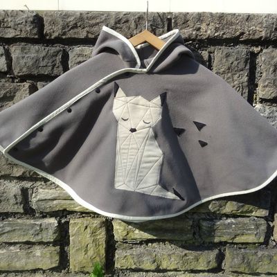 Cape / poncho renard spécial bébé