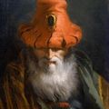 Giovanni Domenico Tiepolo, Head of a Philosopher with a Red Hat. 18th century