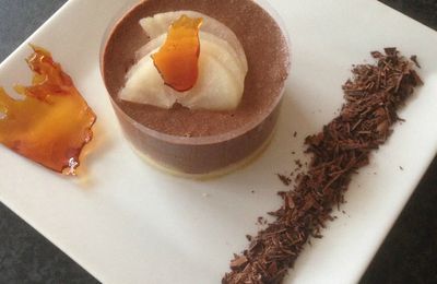 Bavarois individuel poire chocolat