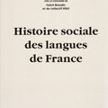 Vient de paraître : l'Histoire sociale des langues de France