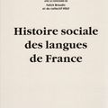 Vient de paraître : l'Histoire sociale des langues de France