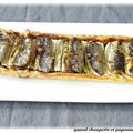 TARTE COURGETTES ET SARDINES