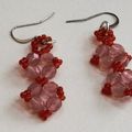 Boucles d'oreilles "Facettes et rocailles"