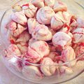 Meringues aux pralines roses