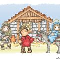 La petite histoire de la Nativité - un livre pop-up inédit (2) : Marie et Joseph partent pour Bethléem
